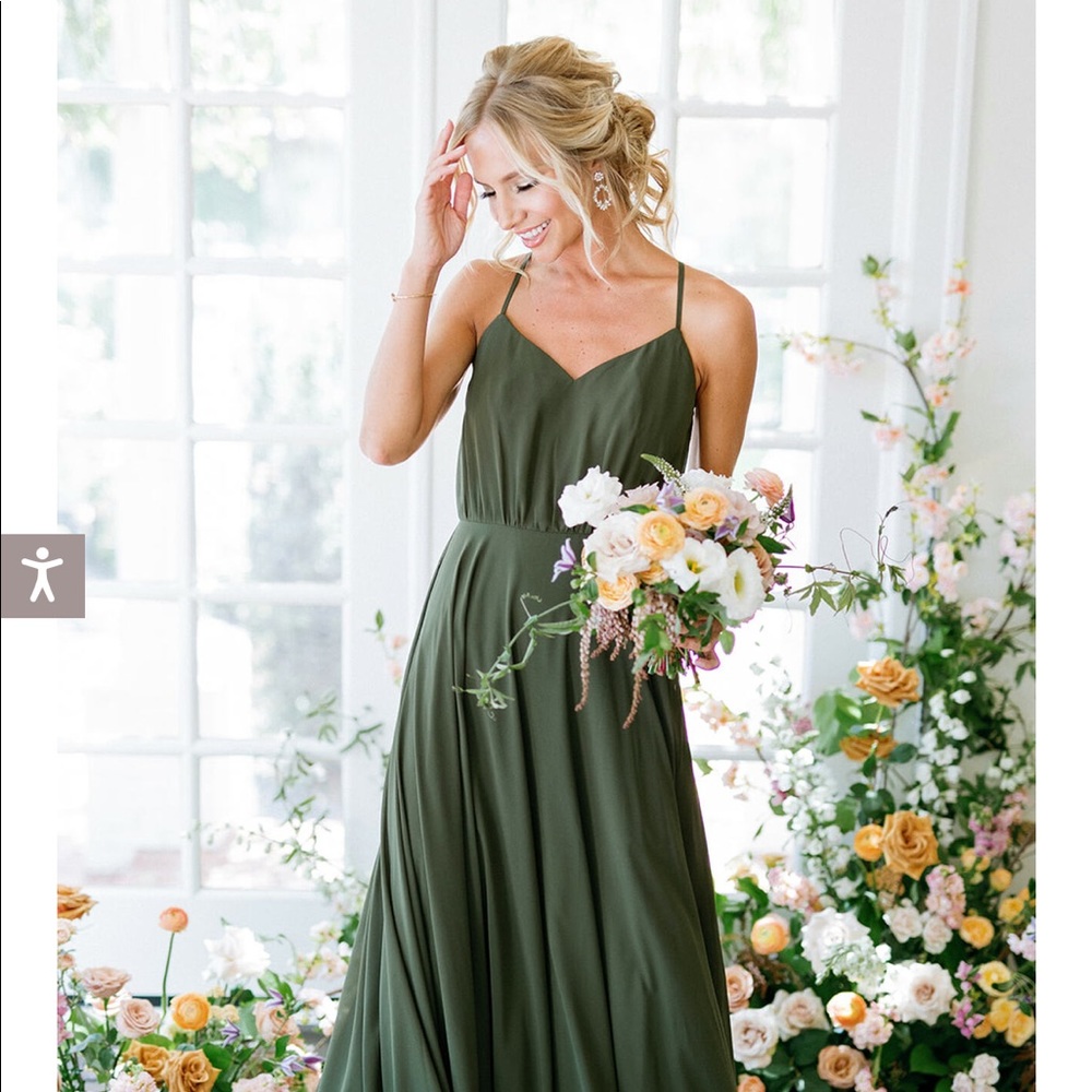 Revelry Kaia Chiffon bridesmaid dress